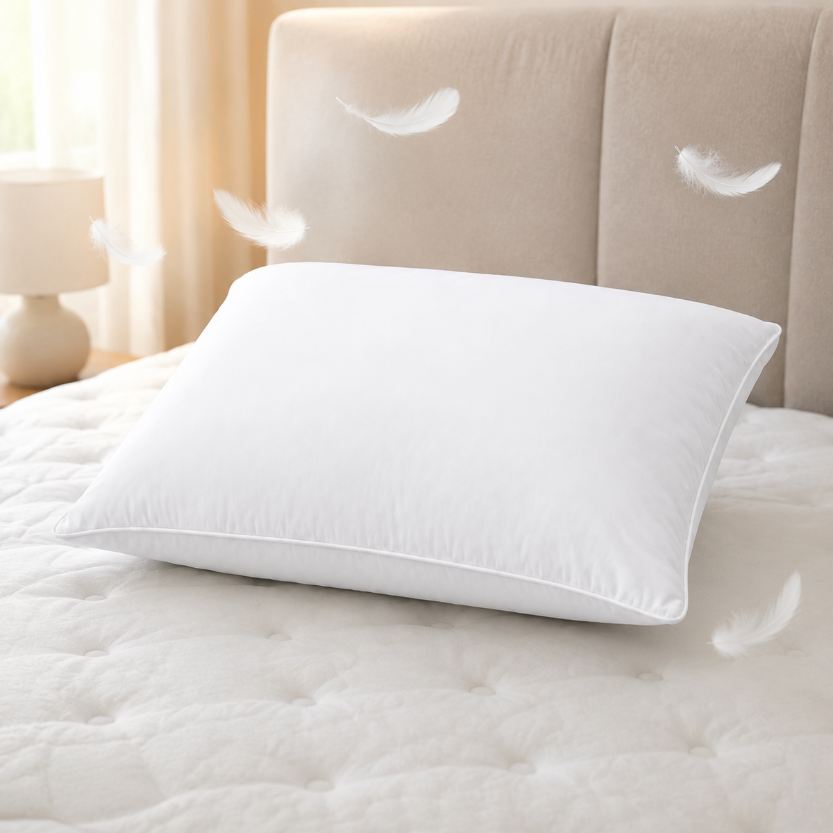 Pernă Basic cu puf și pene de rață – 50 × 70 cm