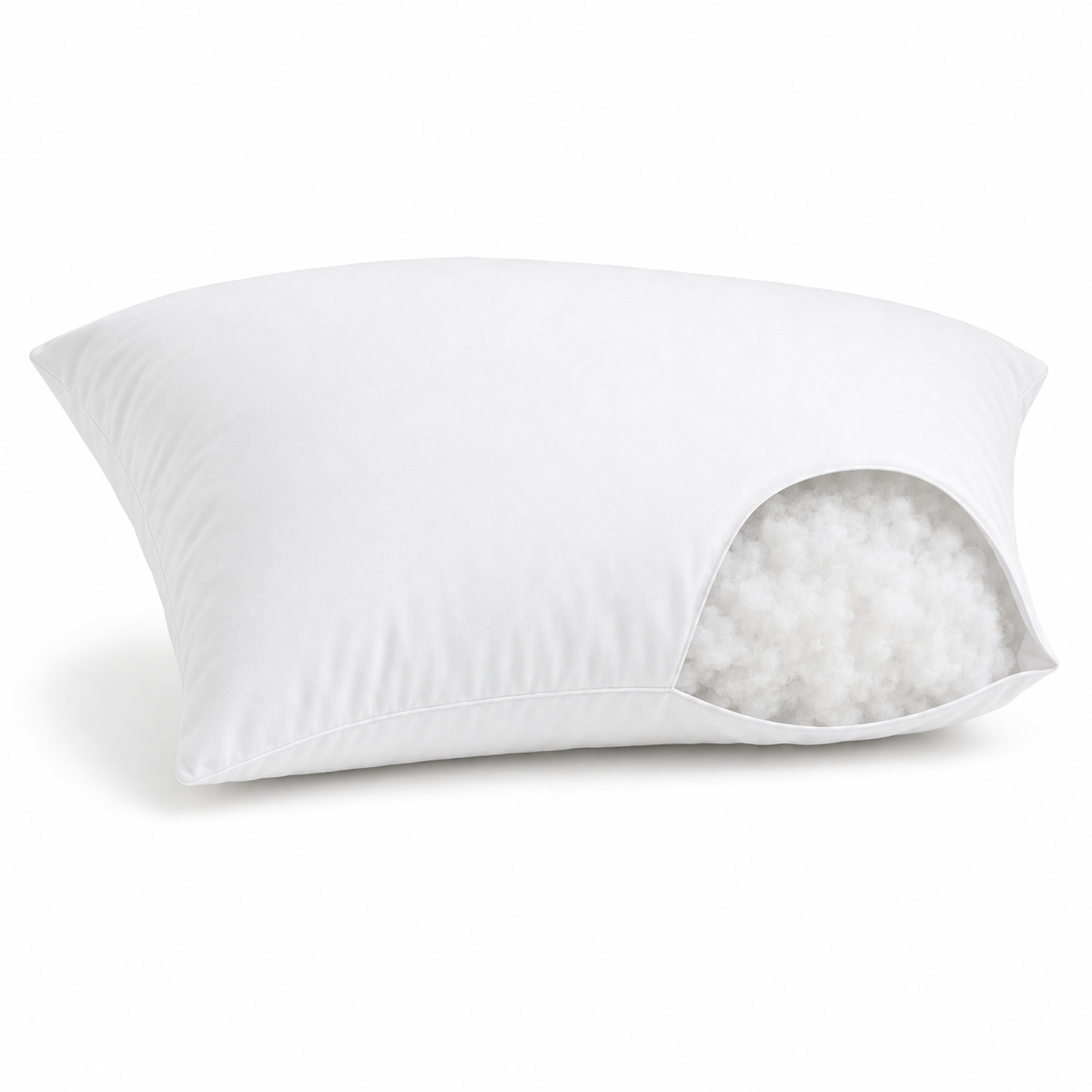 Pernă Clasic cu puf siliconic și înveliș Percale – 50 × 70 cm