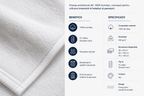 Set de 10 prosoape Lincoln, fir dublu, 50 × 100 cm – 550 g/m²
