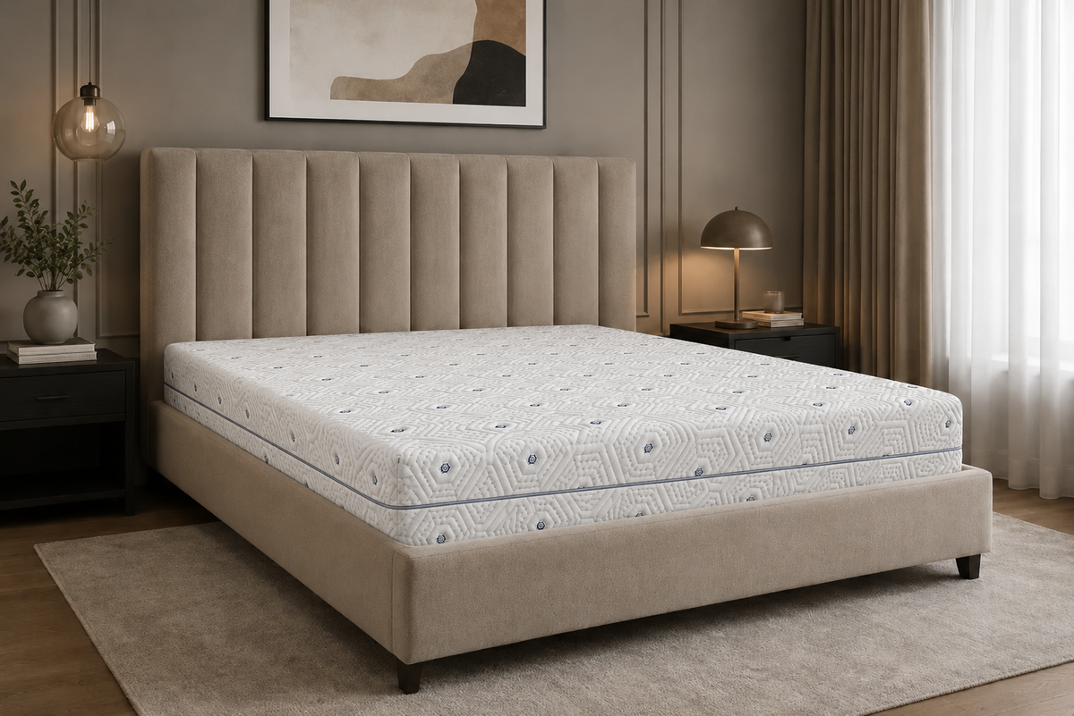 Saltea Balance, cu spumă HR și Latex, structură în 3 straturi